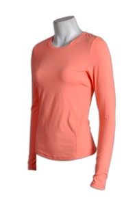 W160 tailor made sporty suits order team function sporty clothes design sporty long sleeved tee shirts company supplier 